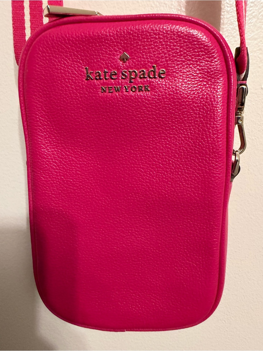 kate spade hot pink crossbody phone pouch